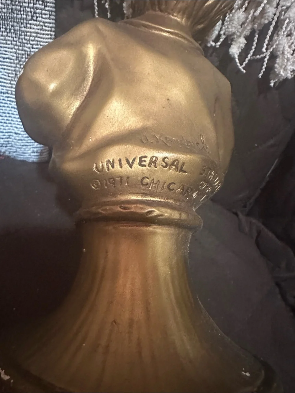 Vintage busts are a 1971 set by Universal Statuary Corp. titled Music to My Ears